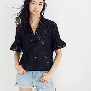Eyelit Bell Sleeve Shirt Madewell